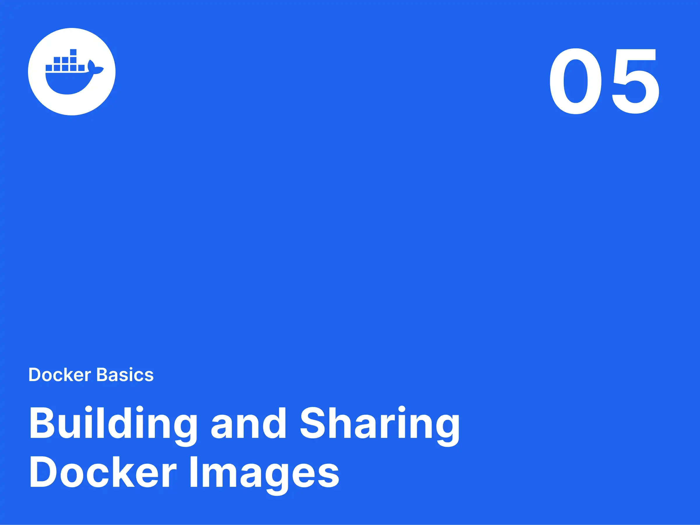 Cover: Chapter 5. Building and Sharing Docker Images