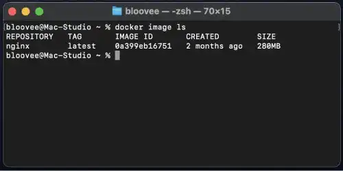 Docker Image ls Command