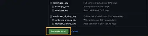 Generating PAT (Personal Access Token): Step 5 Generating PAT (Personal Access Token): Step 5
