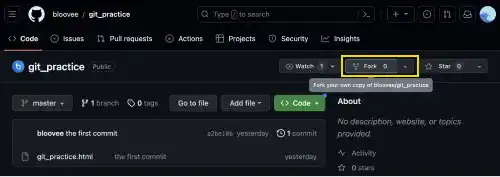 Fork an existing Remote Repository: Step 5