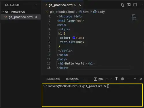 Make the First Commit with VS Code: UI example 2