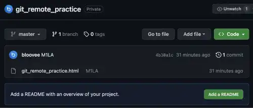A pushed file in the GitHub repository A pushed file in the GitHub repository